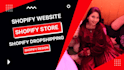 create shopify store, build shopify website, shopify landing page