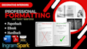 format a beautiful book interior for KDP or ingram  epub PDF