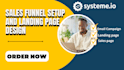 create systeme io sales funnel and systeme io landing page
