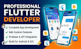 add custom features or develop flutter mobile app