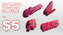 convert 2d logo to ready print 3d multicolor file 3mf stl obj step