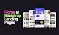 landing page pro figma, xd, PSD to bootstrap
