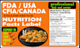 create your food nutrition facts label