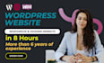 create a responsive wordpress website, business wordpress website or fix errors