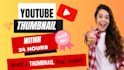 design catchy youtube thumbnail