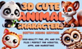 create 3d cute animal characters with ai