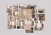 draw 3d architectural floor plan