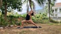 film yoga videos in beautiful scenery for your business
