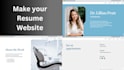 make a static portfolio, resume website with canva hosting