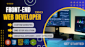 do frontend web development in react, HTML, CSS, bootstrap, js