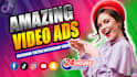 create dropshipping facebook video ads,tiktok video ads,shopify ads,short ads