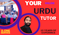 be your urdu tutor and urdu teacher