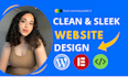 design redesign clean responsive wordress website bluehost godaddy hostinger
