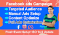 be your expert facebook ads manager