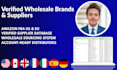 provide verified amazonfba wholesale suppliers for US and eu