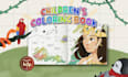 draw children coloring book pages and covers