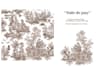 create toile de jouy wedding illustrations for you