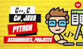 develop c, cpp, csharp, java and python programming projects