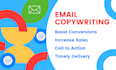 write your email copy