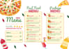 design trendy menu card for you