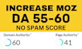 increase moz da domain authority 60 plus