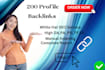 create 200 high quality profile backlinks