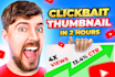 design catchy clickbait youtube thumbnail