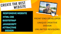 be your web developer using HTML , CSS , bootstrap , js