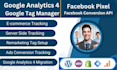 fix or setup ga4, fb pixel, ads conversion tracking via google tag manager