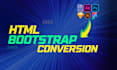 convert png, figma, xd, ai, sketch, PSD to HTML CSS bootstrap responsive website