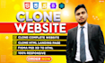 copy, clone website or landing page using html, css, javascript, reactjs