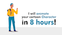 create custom animated gifs or website animation for you
