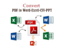 convert files PDF to all