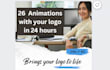 create 26 logo intro videos in 24 hours