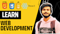 teach you web development javascript , react js and node js