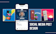 do social media post design