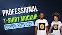 create t shirt mockups of real models