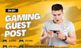 provide high da gaming backlinks on high authority sites