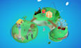 make custom 3d interactive webgl website map with hotspot and legend