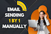 send 1000 emails 1 by 1 manually