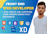 be your front end web developer using HTML,CSS, bootstrap,javascript and jquery