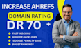 increase ahrefs domain rating dr moz domain authority da majestic tf
