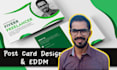 design attractive post card and eddm in 12 hours