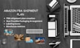 create amazon fba shipment plan and print label for your inventory