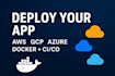 deploy and optimize your website or app on AWS, vps, docker with ci cd pipeline