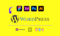convert figma adobe xd PSD ai design to wordpress