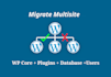 migrate wordpress multisite to or from single site