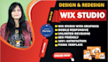 design or redesign a professional wix studio business or ecommerce site
