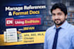 manage and format documents, references and citations by using endnote