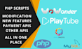 add new features apis in wowonder playtube quickdate